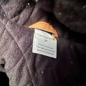 Boys 2T carhartt zip up hoodie